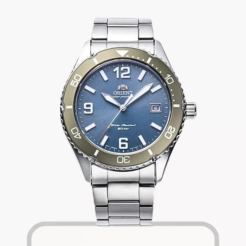 Orient Sports Solar Diver Blue Dial Men's Watch- RA-WJ0002L